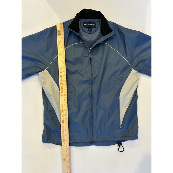 Port Authority Womens XSmall Blue Gray Light Weight Full Zip Polyester Jacket - Picture 4 of 9